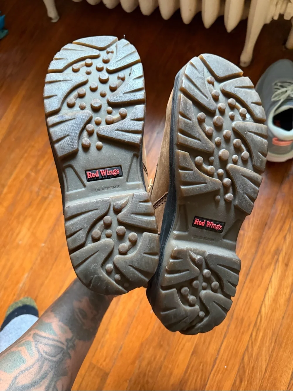 Red Wing brown leather